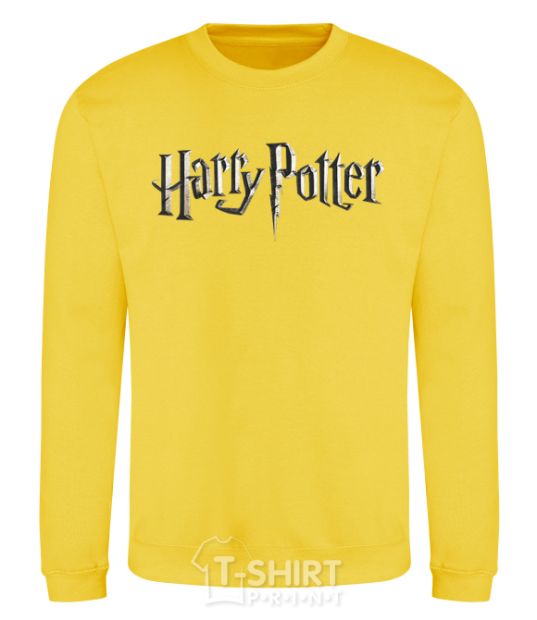 Sweatshirt Harry Potter logo yellow фото