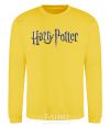 Sweatshirt Harry Potter logo yellow фото