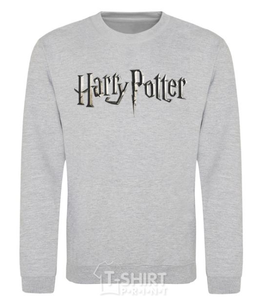 Свитшот Harry Potter logo Серый меланж фото