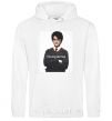 Men`s hoodie The boy who lived White фото