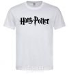 Men's T-Shirt Harry Potter logo black White фото