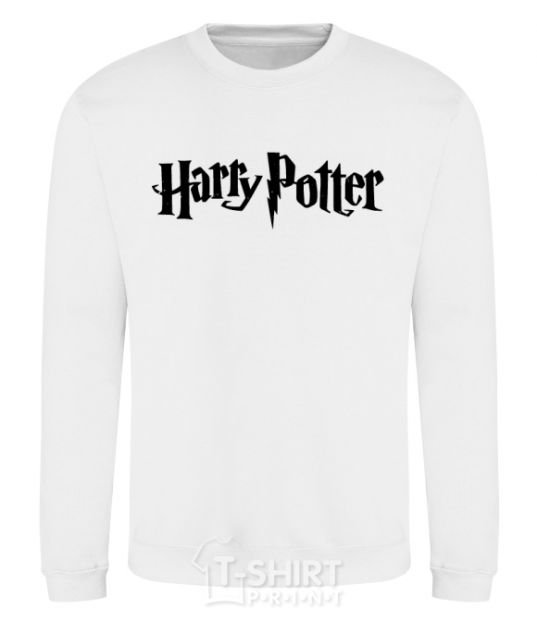 Sweatshirt Harry Potter logo black White фото