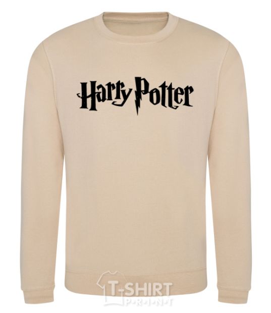 Sweatshirt Harry Potter logo black sand фото