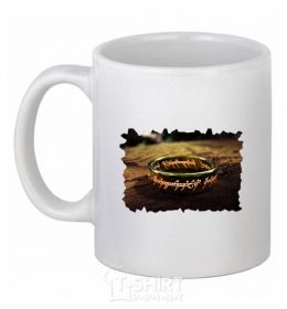 Ceramic mug the Power Ring White фото