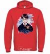 Men`s hoodie Harry Potter art bright-red фото