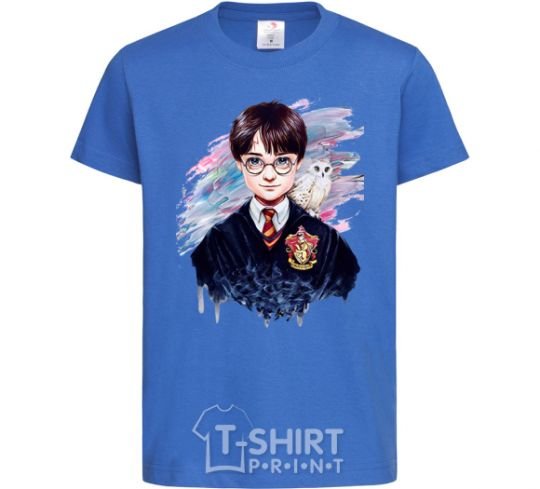 Kids T-shirt Harry Potter art royal-blue фото