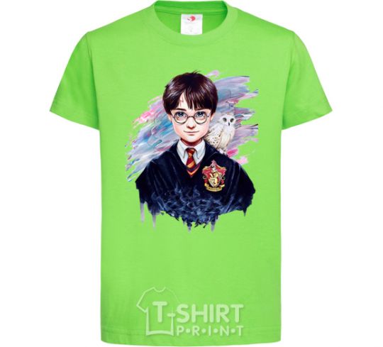 Kids T-shirt Harry Potter art orchid-green фото