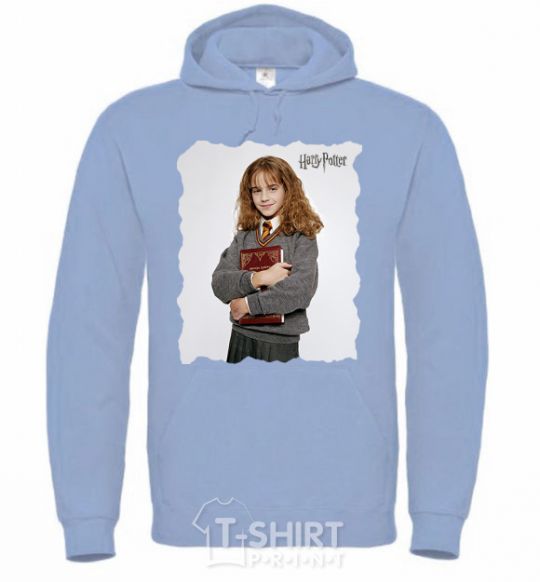 Men`s hoodie Hermione Granger sky-blue фото