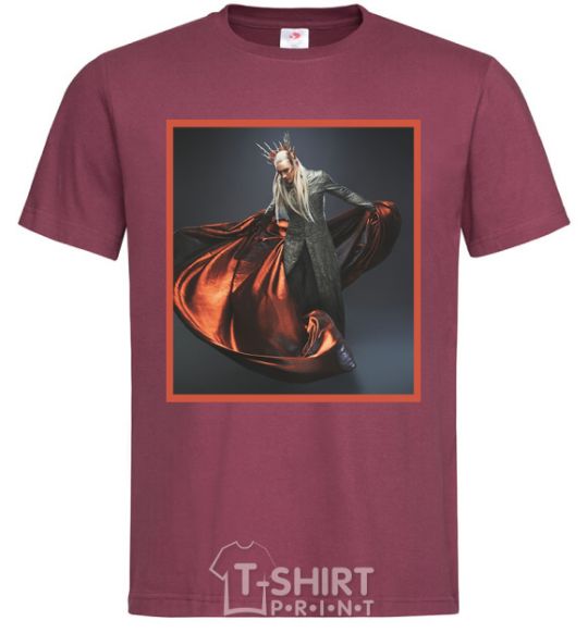 Men's T-Shirt Thranduil burgundy фото