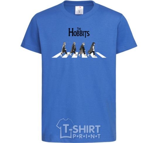 Kids T-shirt The Hobbits art royal-blue фото