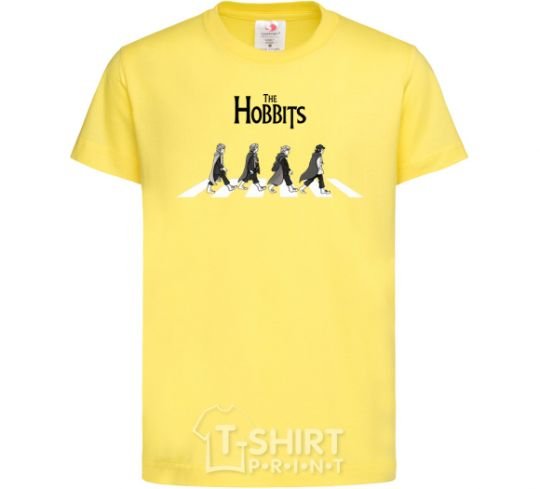 Kids T-shirt The Hobbits art cornsilk фото