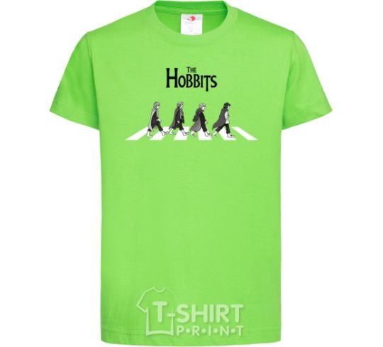 Kids T-shirt The Hobbits art orchid-green фото