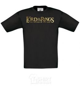 Kids T-shirt The Lord of the Rings logo black фото