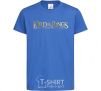 Kids T-shirt The Lord of the Rings logo royal-blue фото