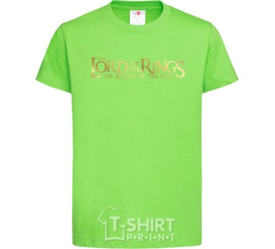 Kids T-shirt The Lord of the Rings logo orchid-green фото