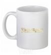 Ceramic mug The Lord of the Rings logo White фото