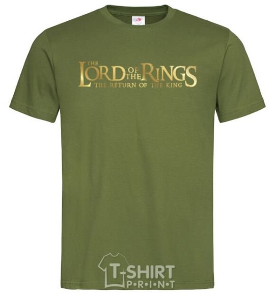 Men's T-Shirt The Lord of the Rings logo millennial-khaki фото