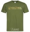 Мужская футболка The Lord of the Rings logo Оливковый фото