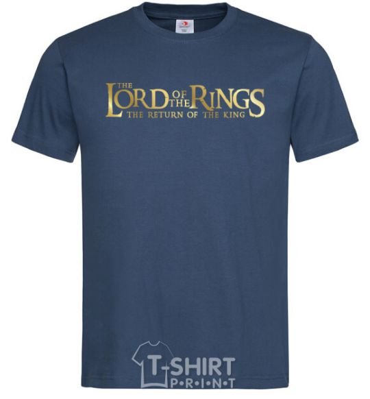 Men's T-Shirt The Lord of the Rings logo navy-blue фото