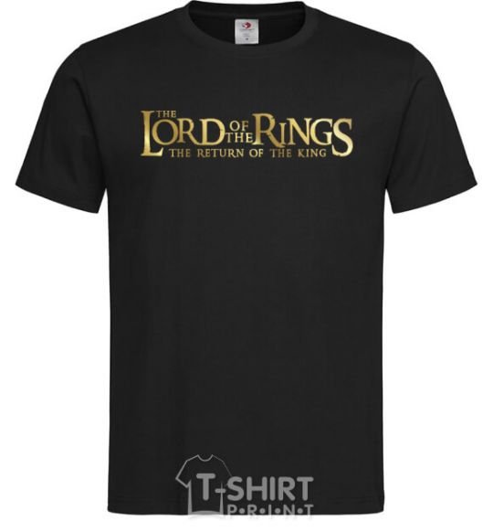 Men's T-Shirt The Lord of the Rings logo black фото