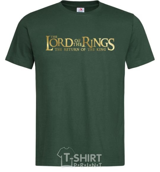 Men's T-Shirt The Lord of the Rings logo bottle-green фото