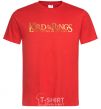 Men's T-Shirt The Lord of the Rings logo red фото