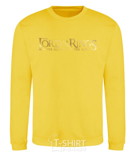 Sweatshirt The Lord of the Rings logo yellow фото