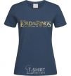 Women's T-shirt The Lord of the Rings logo navy-blue фото