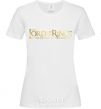 Women's T-shirt The Lord of the Rings logo White фото