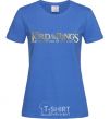 Women's T-shirt The Lord of the Rings logo royal-blue фото