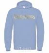 Men`s hoodie The Lord of the Rings logo sky-blue фото