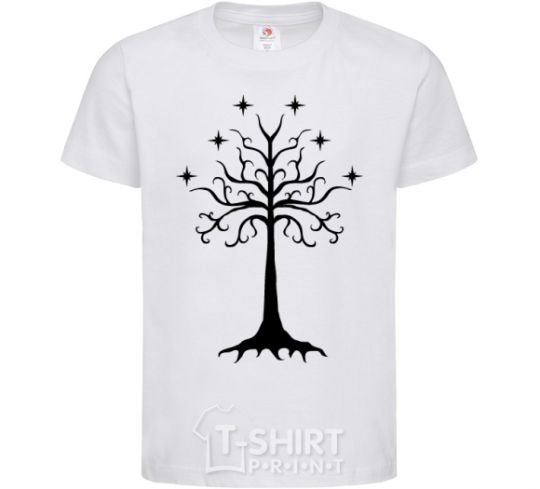 Kids T-shirt Lord of the Rings wood White фото