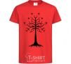 Kids T-shirt Lord of the Rings wood red фото