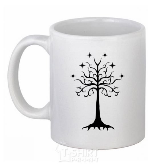 Ceramic mug Lord of the Rings wood White фото