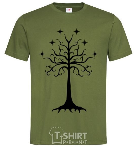 Men's T-Shirt Lord of the Rings wood millennial-khaki фото