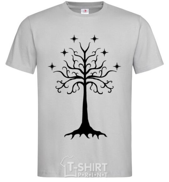 Men's T-Shirt Lord of the Rings wood grey фото