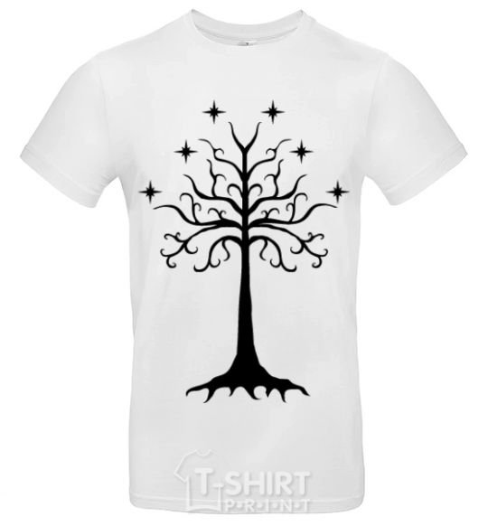 Men's T-Shirt Lord of the Rings wood White фото