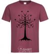 Men's T-Shirt Lord of the Rings wood burgundy фото