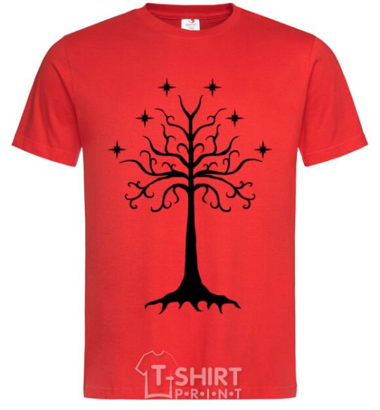 Men's T-Shirt Lord of the Rings wood red фото