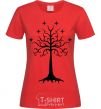 Women's T-shirt Lord of the Rings wood red фото