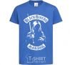 Kids T-shirt Black riders Mordor royal-blue фото
