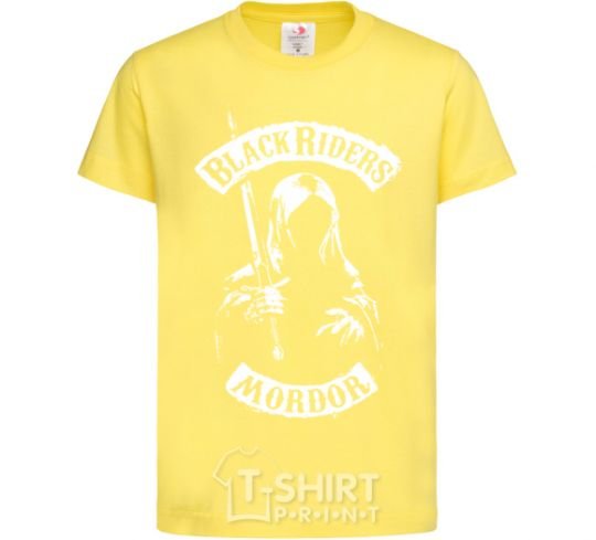 Kids T-shirt Black riders Mordor cornsilk фото