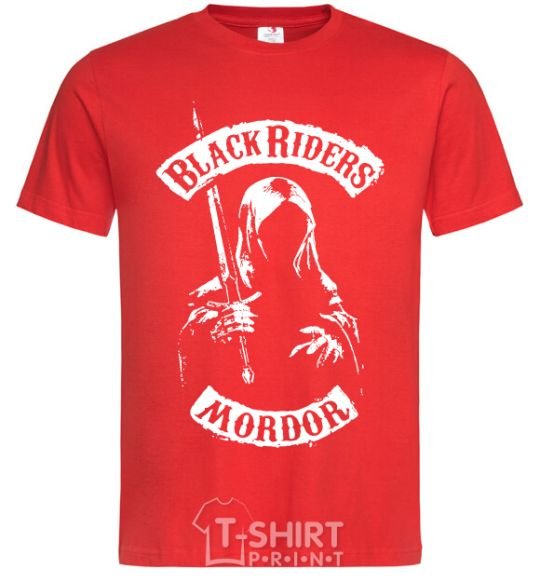 Мужская футболка Black riders Mordor Красный фото