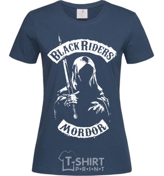 Women's T-shirt Black riders Mordor navy-blue фото