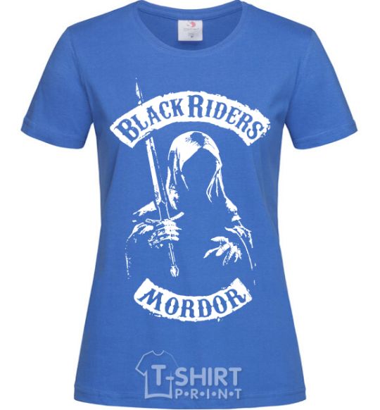 Women's T-shirt Black riders Mordor royal-blue фото
