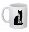 Ceramic mug The Cat of Mordor White фото