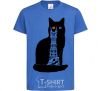 Kids T-shirt The Cat of Mordor royal-blue фото