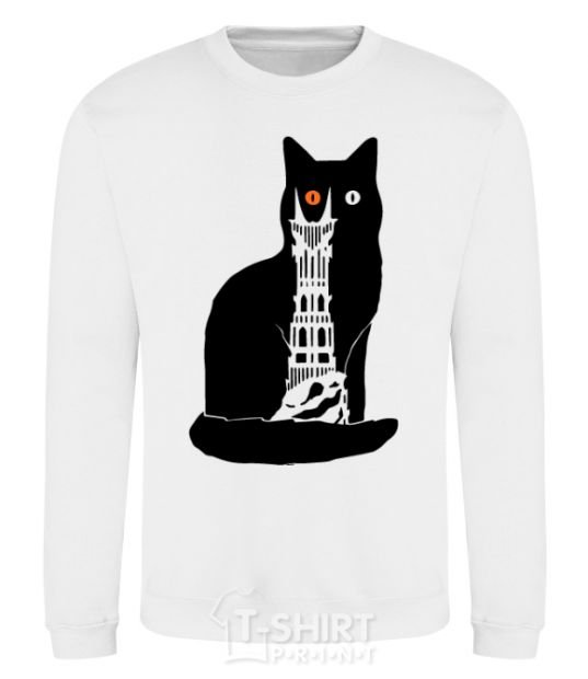 Sweatshirt The Cat of Mordor White фото