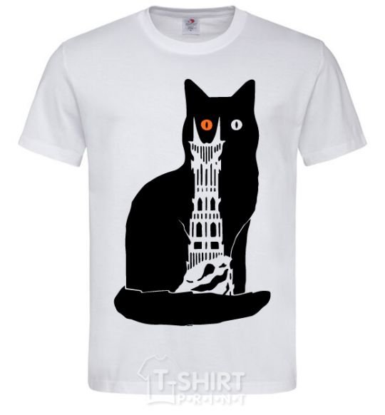 Men's T-Shirt The Cat of Mordor White фото