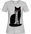 Women's T-shirt The Cat of Mordor grey фото